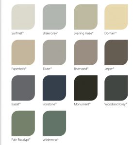 Colour Chart - New Style Fencing